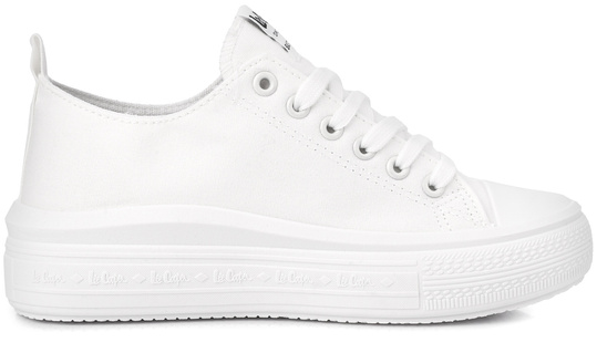 LEE COOPER LCW-25-44-3221L DAMSKIE TRAMPKI BIAŁE NA PLATFORMIE