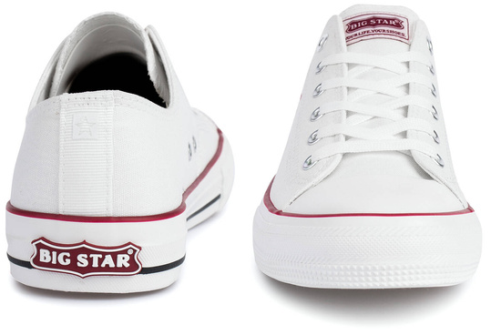 BIG STAR Authentic NN174057 MĘSKIE KLASYCZNE BIAŁE TRAMPKI