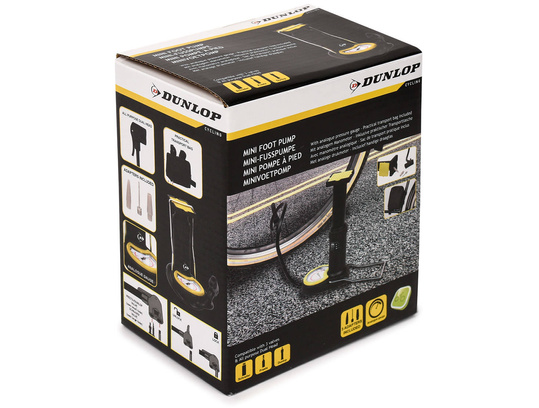DUNLOP POMPKA NOŻNA ROWEROWA WARSZTATOWA Z MANOMETREM