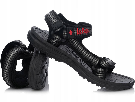 LEE COOPER LCW-21-34-0192M męskie sandały sportowe czarno szare