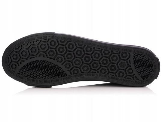 BIG STAR DD274687 906 damskie trampki niskie czarne ekoskóra