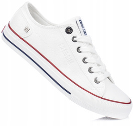 BIG STAR II274001 damskie trampki białe ekoskóra