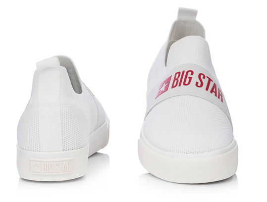 BIG STAR FF274219 damskie trampki wsuwane białe
