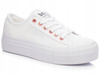 LEE COOPER 0890L damskie trampki na platformie białe