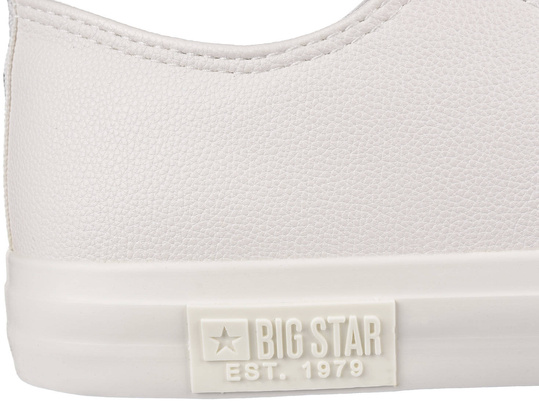 BIG STAR KK174052 MĘSKIE BIAŁE KLASYCZNE TRAMPKI EKOSKÓRA