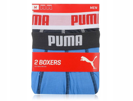 PUMA BOXER TRUNKS MAJTKI BOKSERKI MĘSKIE BAWEŁNA 2PAK 2 PARY