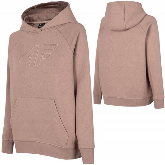 4F BLUZA DAMSKA SPORTOWA Z KAPTUREM BAWEŁNA H4Z22-BLD023-82S