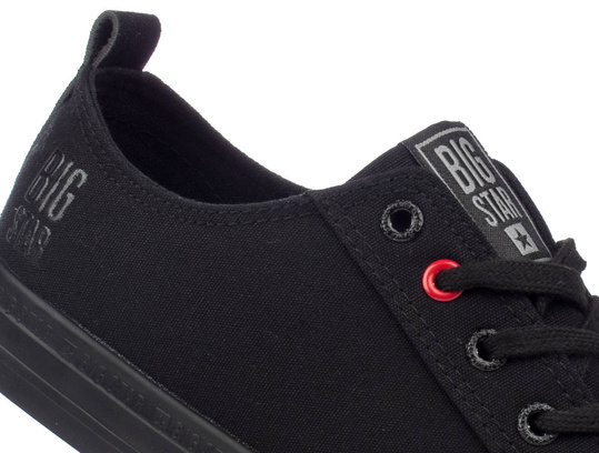 BIG STAR JJ174003 MĘSKIE NISKIE TRAMPKI CZARNE KLASYCZNE