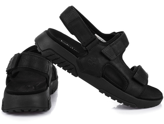 TIMBERLAND ANCHOR WATCH A2B7P MĘSKIE CZARNE SANDAŁY SKÓRZANE