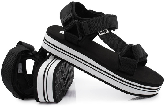 LEE COOPER LCW-24-05-2753 DAMSKIE SANDAŁY SPORTOWE NA PLATFORMIE RZEPY