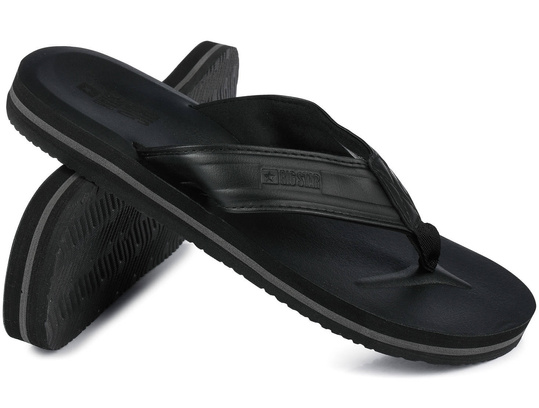 BIG STAR LL174605 MĘSKIE CZARNE KLAPKI JAPONKI CASUALOWE SPORTOWE NA PLAŻĘ