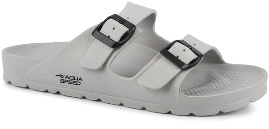 AQUA SPEED LAREDO kol. 05 szare klapki sportowe na basen plażę do ogrodu