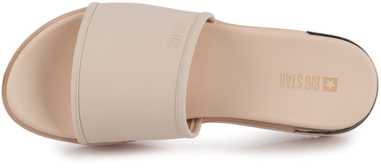 BIG STAR LL274933 KLAPKI DAMSKIE WSUWANE NA LATO BEŻOWE