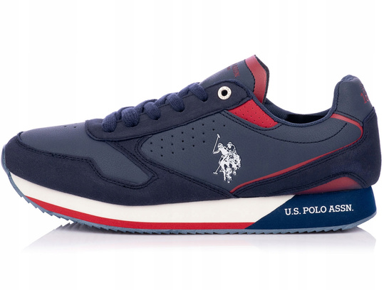 U.S. POLO BUTY MĘSKIE SPORTOWE SNEAKERSY GRANATOWE