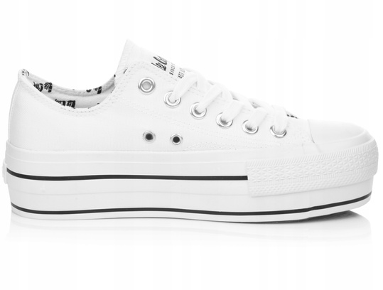LEE COOPER LCW-22-31-0842L DAMSKIE TRAMPKI BIAŁE NA PLATFORMIE