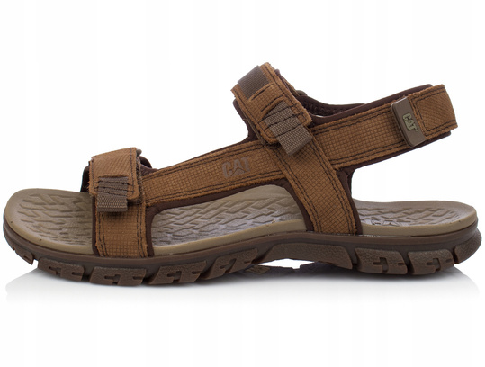 CATERPILLAR ATCHISON SANDAL P721281 MĘSKIE BRĄZOWE SKÓRZANE SANDAŁY