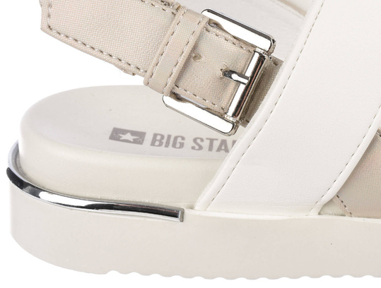 BIG STAR ll274939 DAMSKIE CASUALOWE BIAŁE SANDAŁY