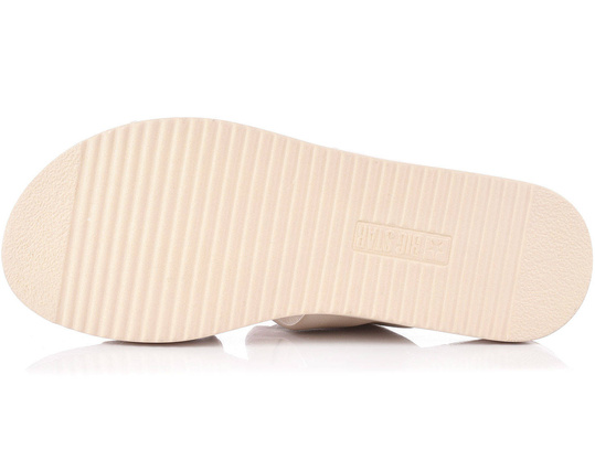 BIG STAR LL274A122 KLAPKI DAMSKIE WSUWANE NA LATO BEŻOWE NUDE