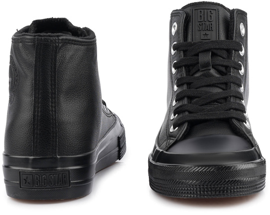 BIG STAR DAMSKIE OCIEPLANE WYSOKIE BUTY TRAMPKI EKOSKÓRA