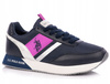 BUTY DAMSKIE SNEAKERSY U.S. POLO NOBIW 002-DBL002 SPORTOWE GRANATOWE