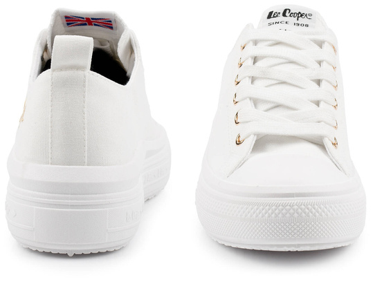 LEE COOPER LCW-24-44-2462 DAMSKIE TRAMPKI BIAŁE NA PLATFORMIE