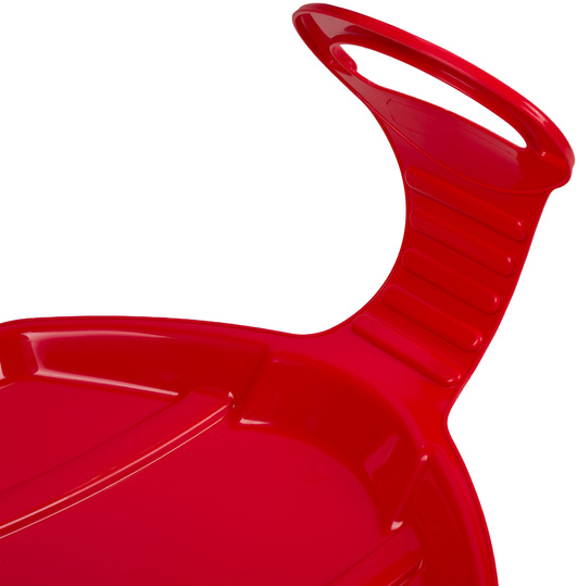 Jabłuszko do zjeżdżania na śniegu ślizg dla dzieci plastikowe czerwone