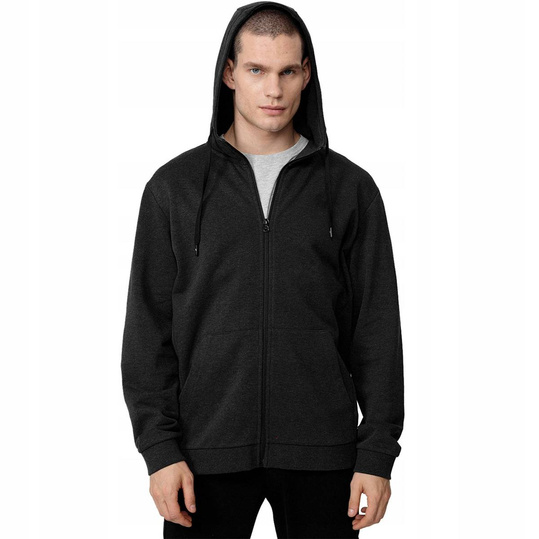 4F MĘSKA BLUZA SPORTOWA Z KAPTUREM ROZPINANA H4Z22-BLM353-23M