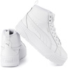 PUMA KARMEN II MID 397459-01 damskie buty sportowe sneakersy wysokie na platformie skórzane białe
