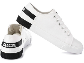 BIG STAR LL274039 DAMSKIE BIAŁE KLASYCZNE TRAMPKI