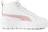 PUMA KARMEN II MID 397459-05 damskie buty sportowe sneakersy wysokie na platformie skórzane białe