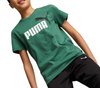 PUMA 586985-37 dziecięca koszulka t-shirt chłopięca dla chłopca bawełniana zielona