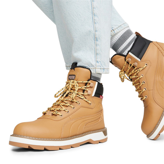 OUTLET: PUMA DESIERTO 393928-02 męskie buty sportowe trapery wysokie ocieplane brązowe PURETEX