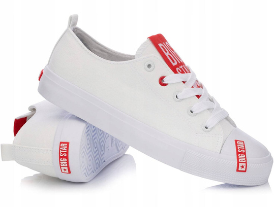 BIG STAR HH274675 damskie trampki niskie białe