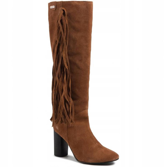 BUTY KOZAKI PEPE JEANS PARSON FRINGES SKÓRA r. 40