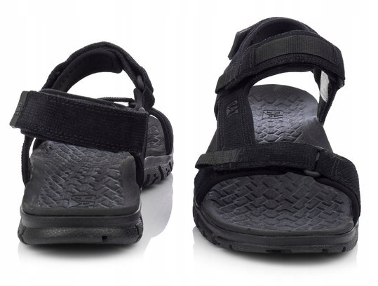CATERPILLAR ATCHISON SANDAL P721278 MĘSKIE CZARNE SKÓRZANE SANDAŁY