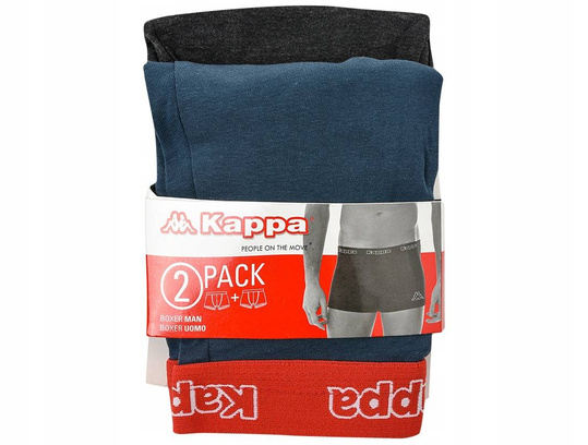 KAPPA MAJTKI BOKSERKI MĘSKIE BAWEŁNA 2Pak 2 PARY