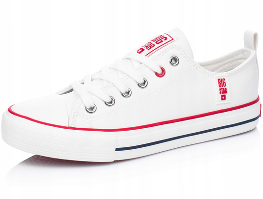BIG STAR JJ274130 damskie trampki białe ekoskóra