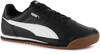 PUMA TURINO II 397452-01 męskie buty sportowe sneakersy niskie skóra ekologiczna czarne