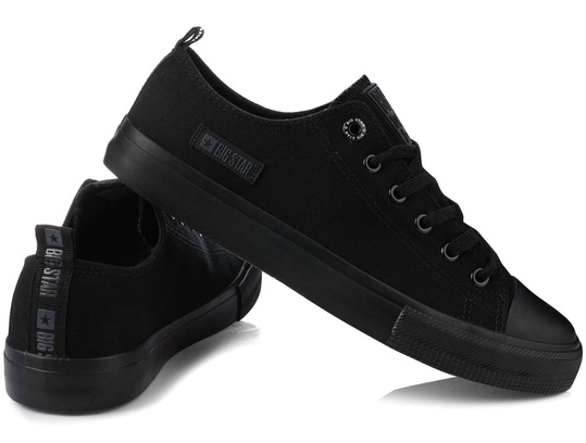 BIG STAR KK174007 MĘSKIE KLASYCZNE CZARNE TRAMPKI