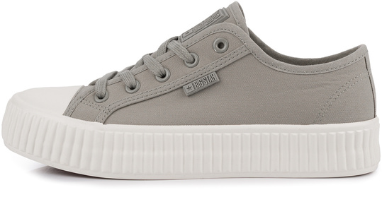 BIG STAR damskie trampki klasyczne szare na platformie