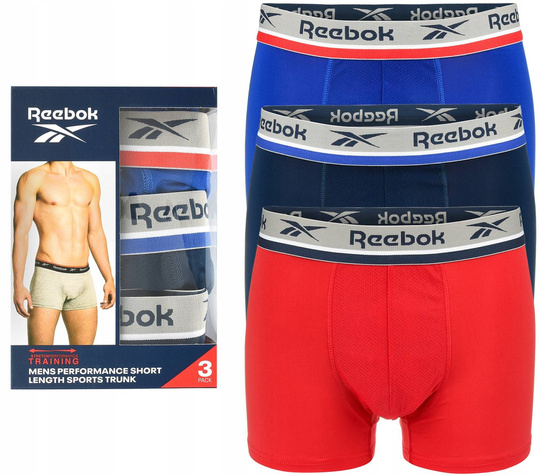 REEBOK SHORT SPORTS TRUNK ELIM U5_F8343_RBK_S3PKA majtki bokserki męskie bawełna 3PAK