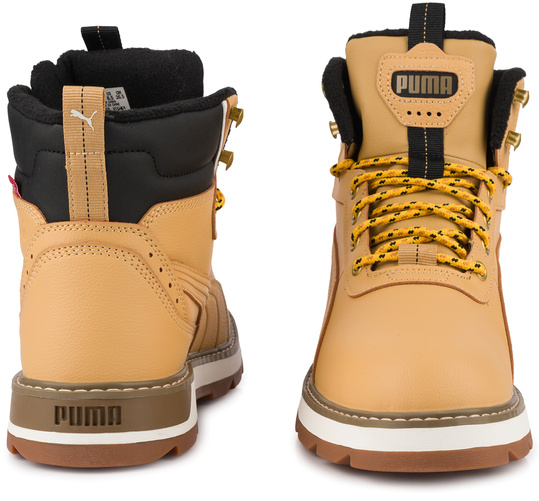 OUTLET: PUMA DESIERTO 393928-02 męskie buty sportowe trapery wysokie ocieplane brązowe PURETEX