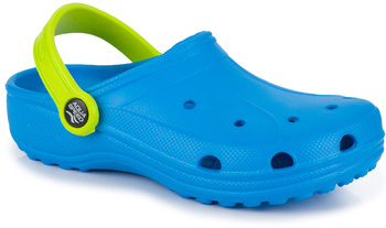 AQUA SPEED klapki dziecięce kroksy chodaki na basen plażę niebieskie