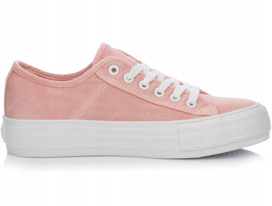 LEE COOPER LCW-21-31-0125L damskie trampki niskie koralowe
