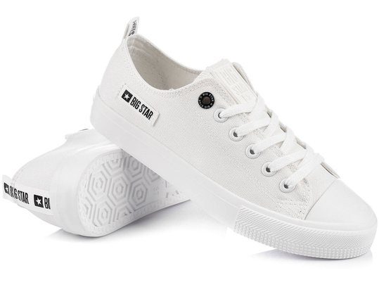 BIG STAR KK174006 MĘSKIE KLASYCZNE BIAŁE TRAMPKI