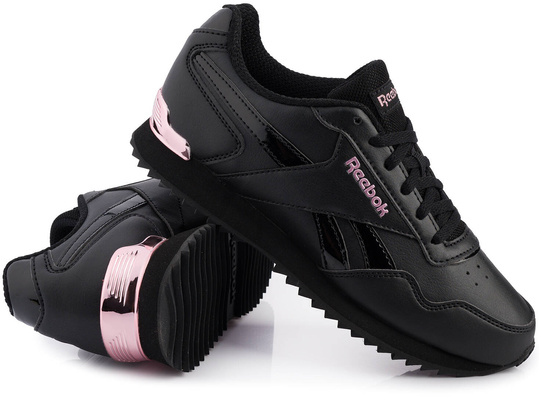 REEBOK ROYAL GLIDE RIPPLE DV6704 BUTY DAMSKIE SPORTOWE CZARNE SNEAKERSY