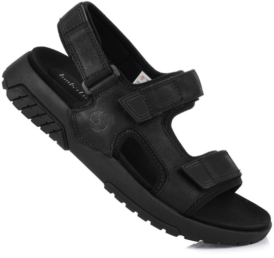 TIMBERLAND ANCHOR WATCH A2B7P MĘSKIE CZARNE SANDAŁY SKÓRZANE