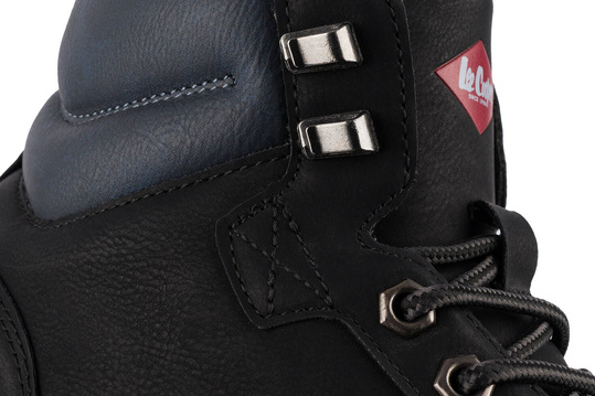 LEE COOPER LCJ2948 BUTY MĘSKIE ZIMOWE TRAPERY OCIEPLANE CZARNE