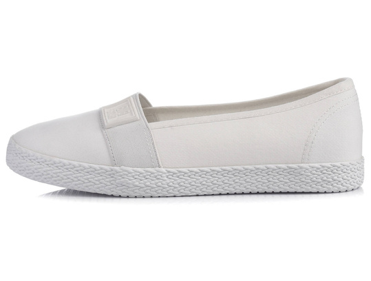 BIG STAR LL274201 BIAŁE DAMSKIE BALERINKI WSUWANE TRAMPKI TENISÓWKI