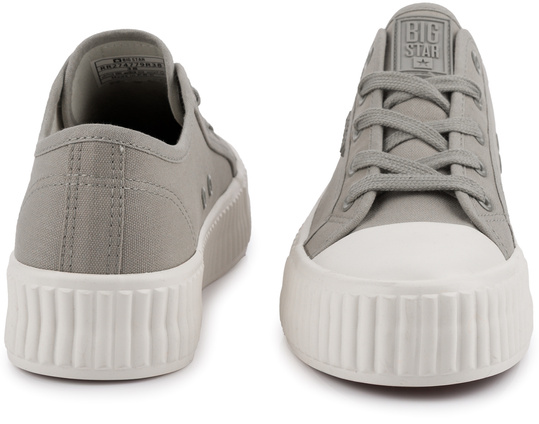 BIG STAR damskie trampki klasyczne szare na platformie